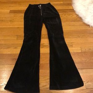 Velvet flare pants